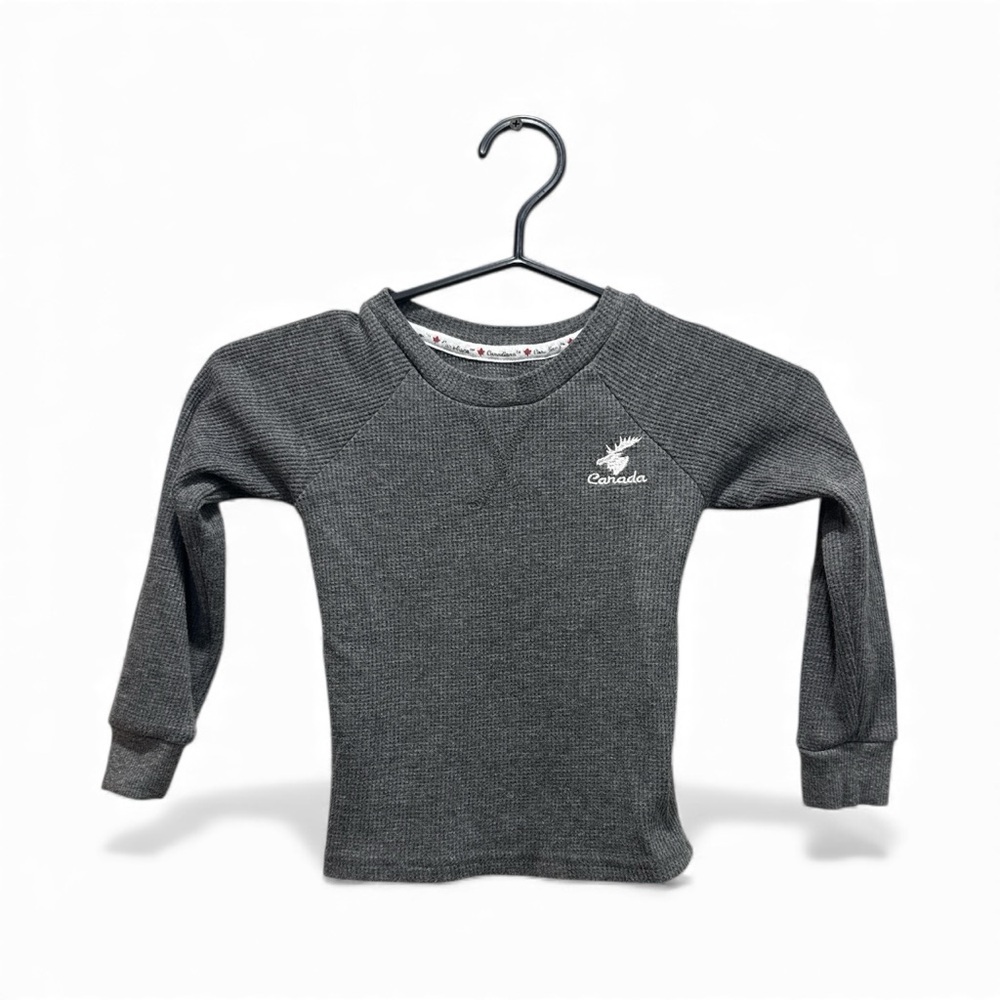 Canadiana™ Kids Thermal Long Sleeve Shirt – Size 3T (Estimated)